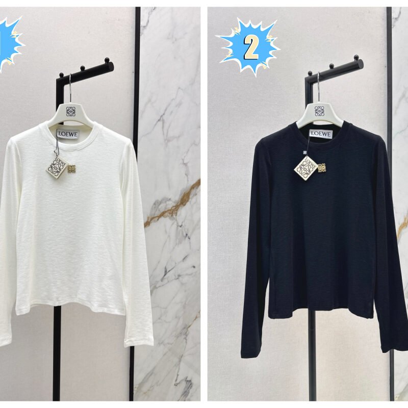 Loewe Basic Style Round Neck Underwear with Hardware Decoration D92901