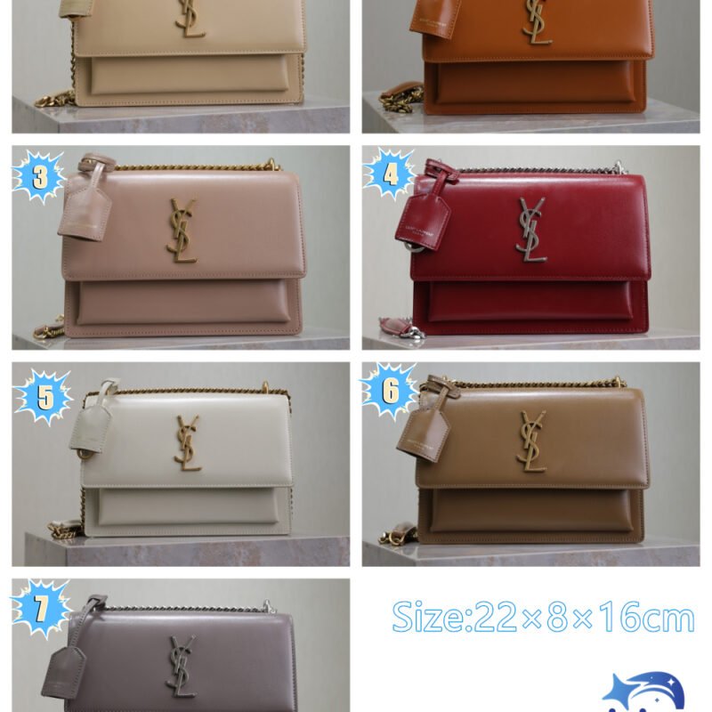 YSL Toothpick pattern gold-plated shoulder bag L90906