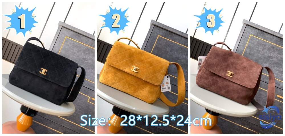 Chanel Luxurious retro genuine leather shoulder bag L91103