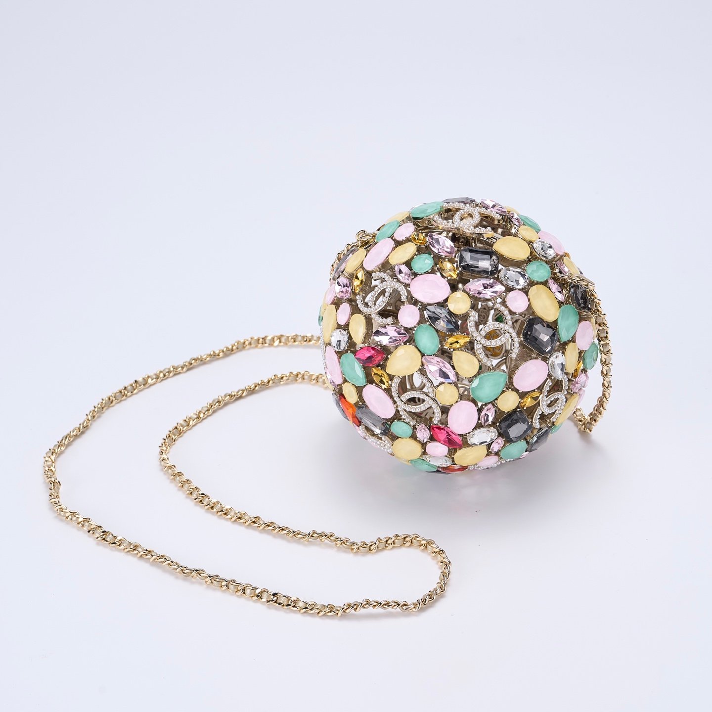 Chanel Multi-color Crystal Diamond Ball Evening Bag L93005 - Image 2