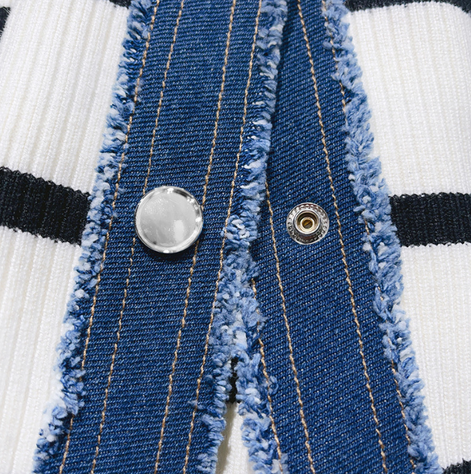 Sandro Round-neck Knit Jacket D91702 - Image 7