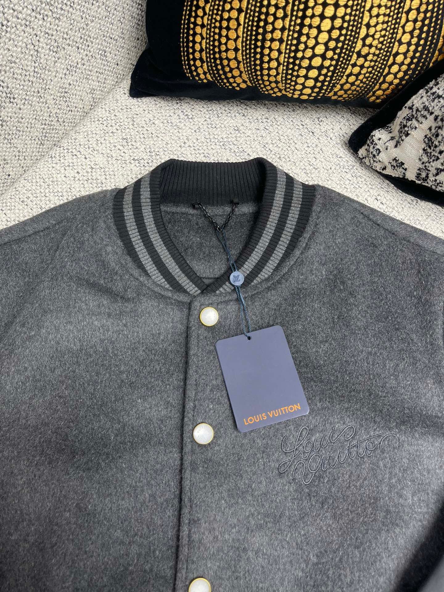 Leather Varsity Baseball Jacket 90204 - Image 7