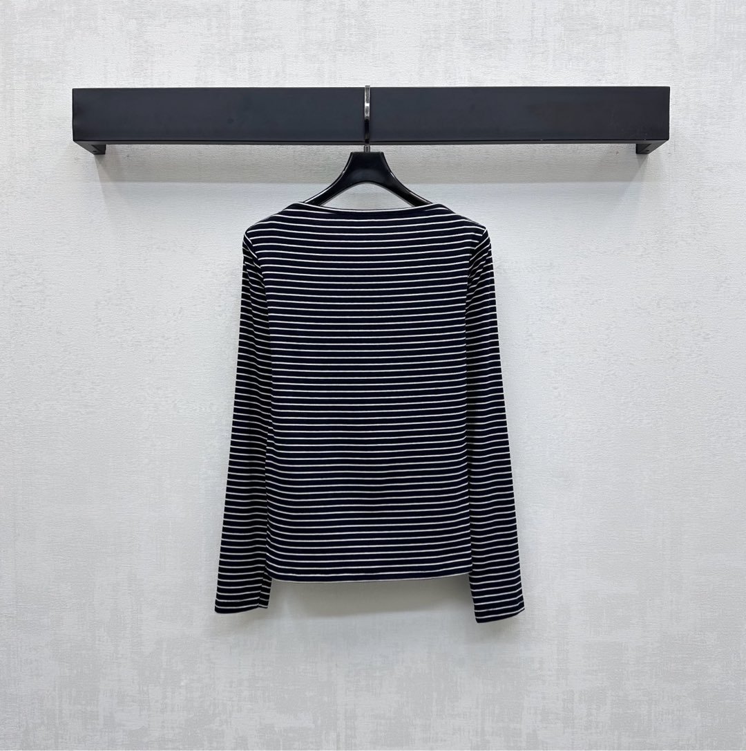 Miu Miu Light Stripe T-shirt D90602 - Image 7