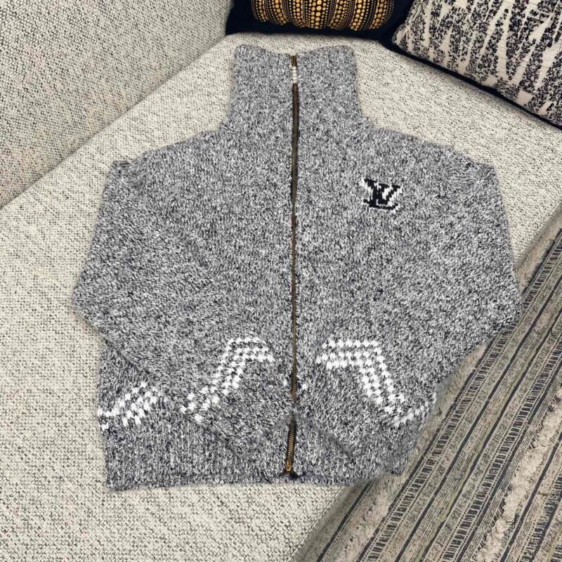 Louis Vuitton x Nigo Zippered Knitted Jacket D90702