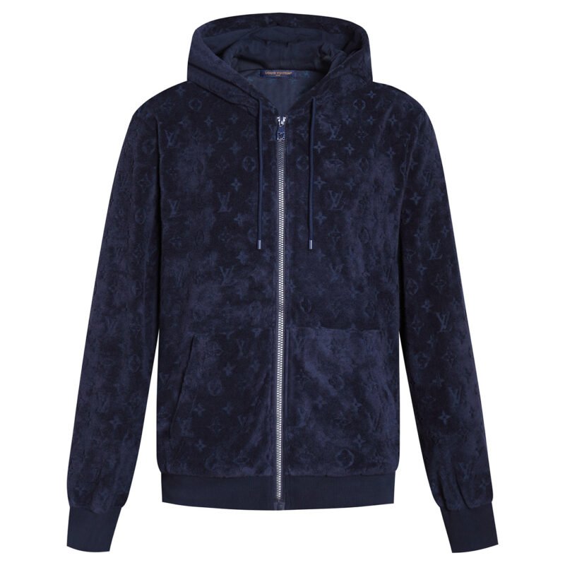 LOUIS VUITTON zip-up hooded sweatshirt 91004