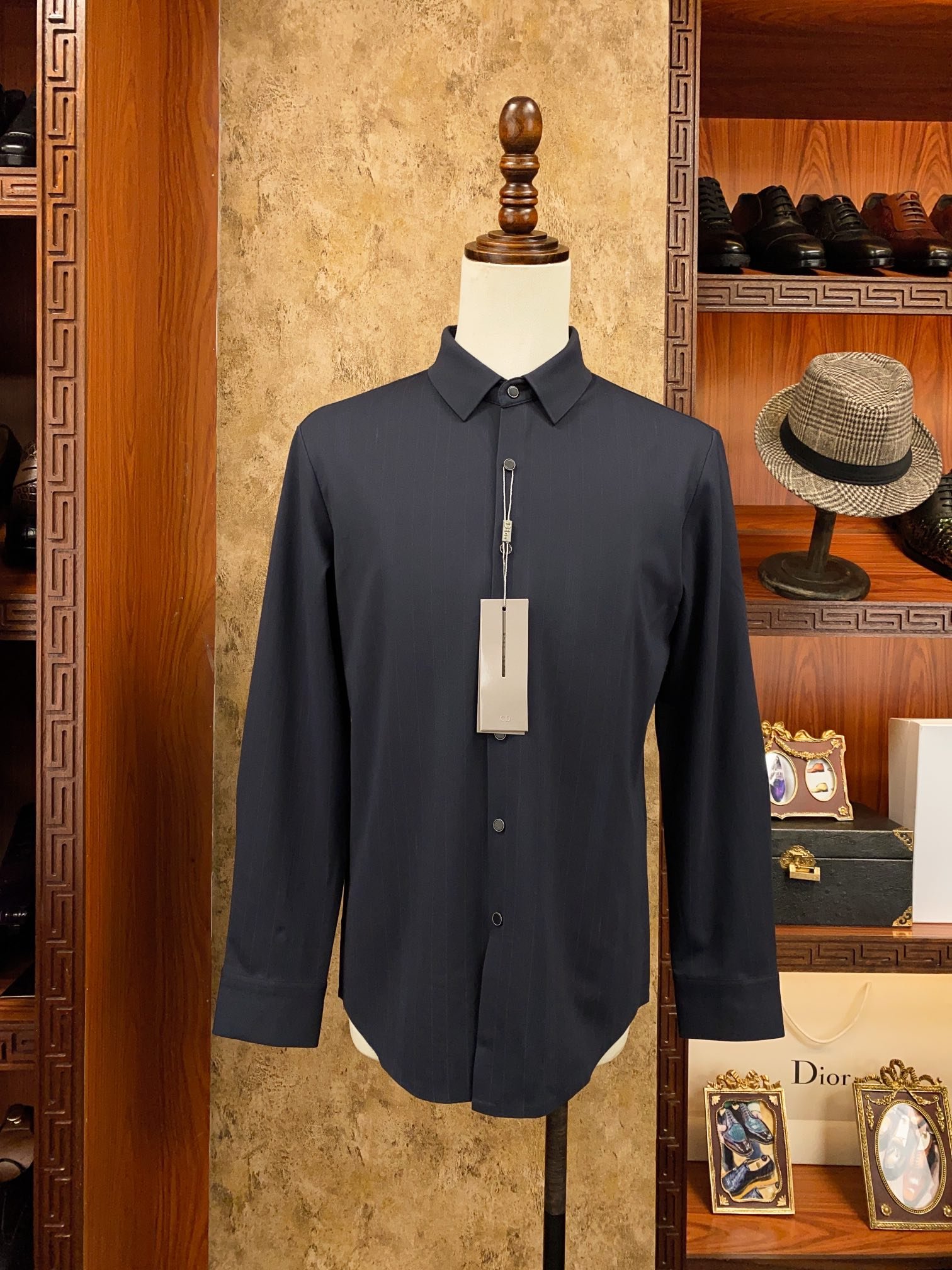 Dior CD Icon Embroidery Shirt Cotton Twill 91403 - Image 5