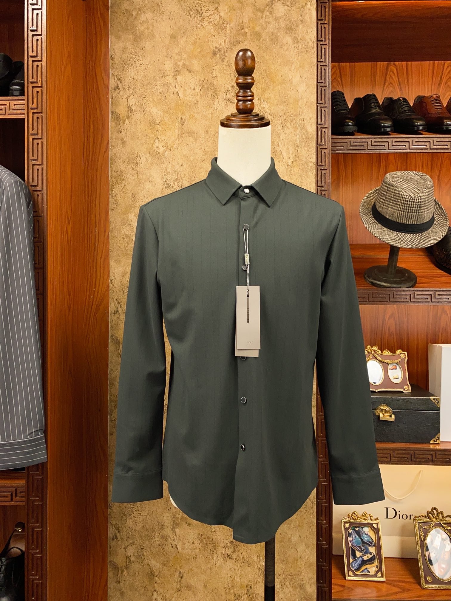 Dior CD Icon Embroidery Shirt Cotton Twill 91403 - Image 2