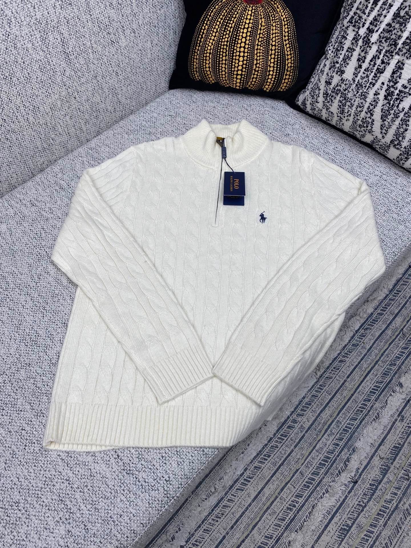 Polo pure color small spurs embroidered long-sleeved shirt 91501 - Image 3