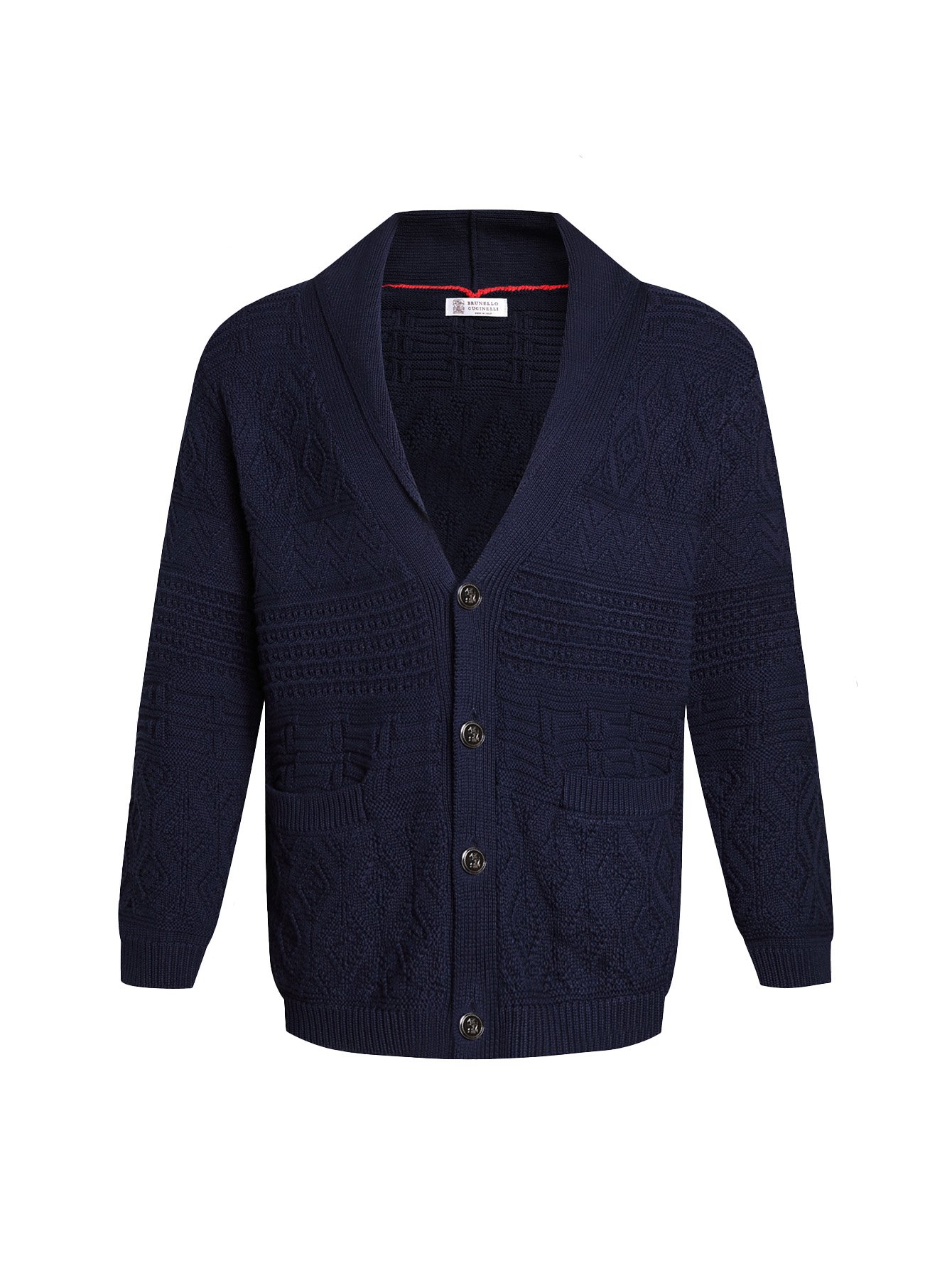 Brunello Cucinelli solid-color collar button-down knit sweater 91502 - Image 2