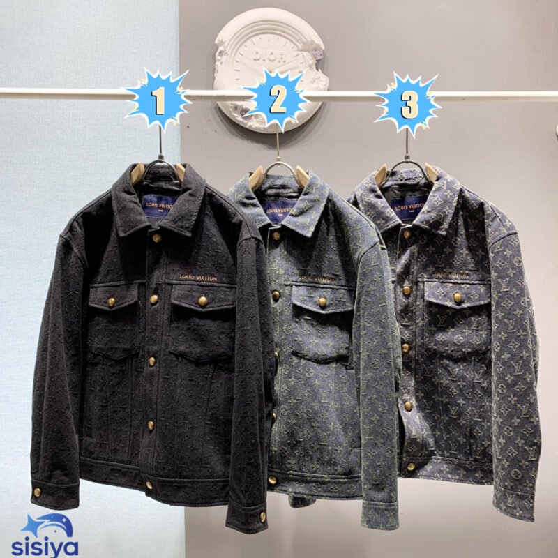 LV monogram jacquard denim coat 91602