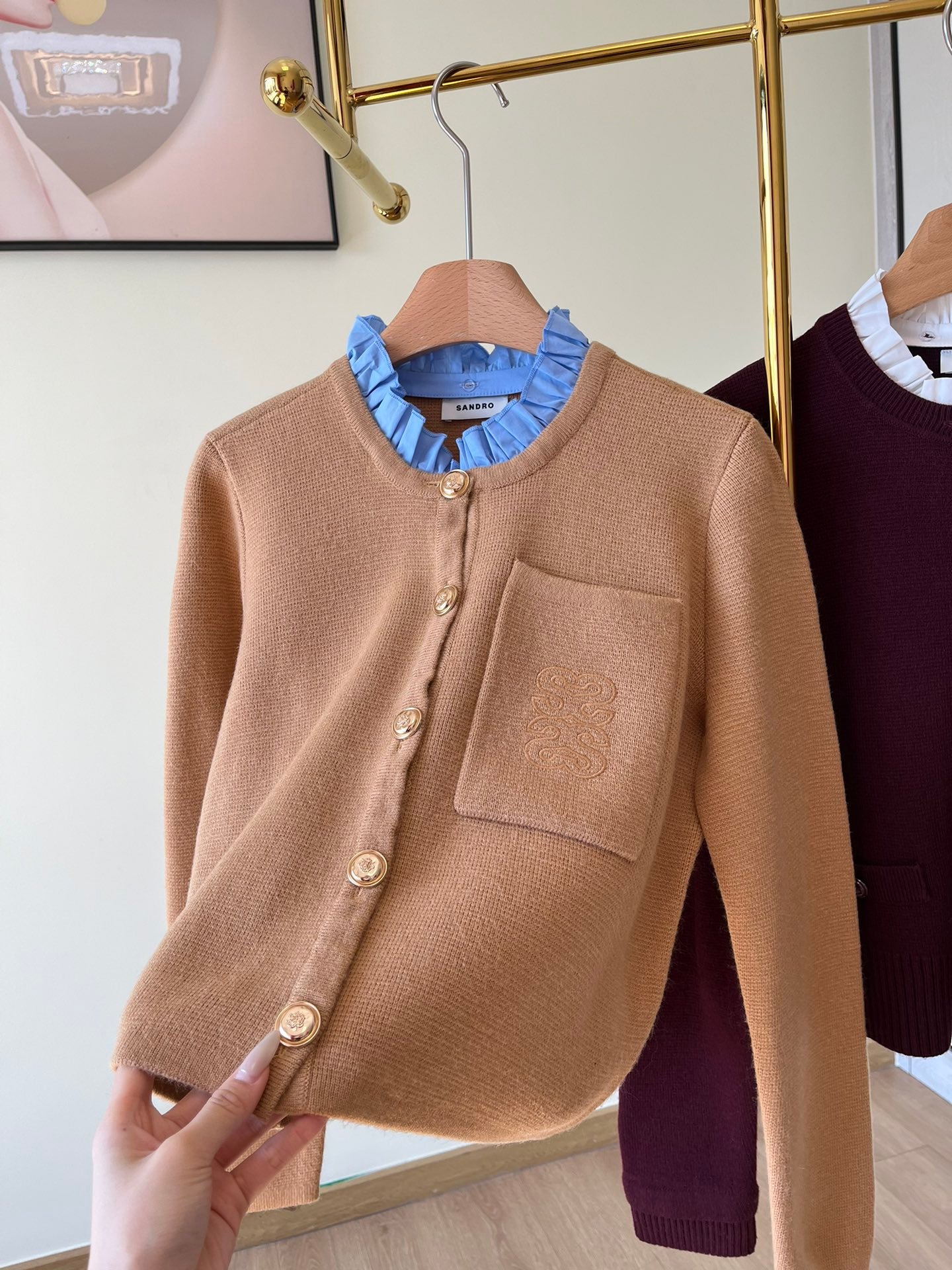 SANDRO Knitted Cardigan D91701 - Image 7