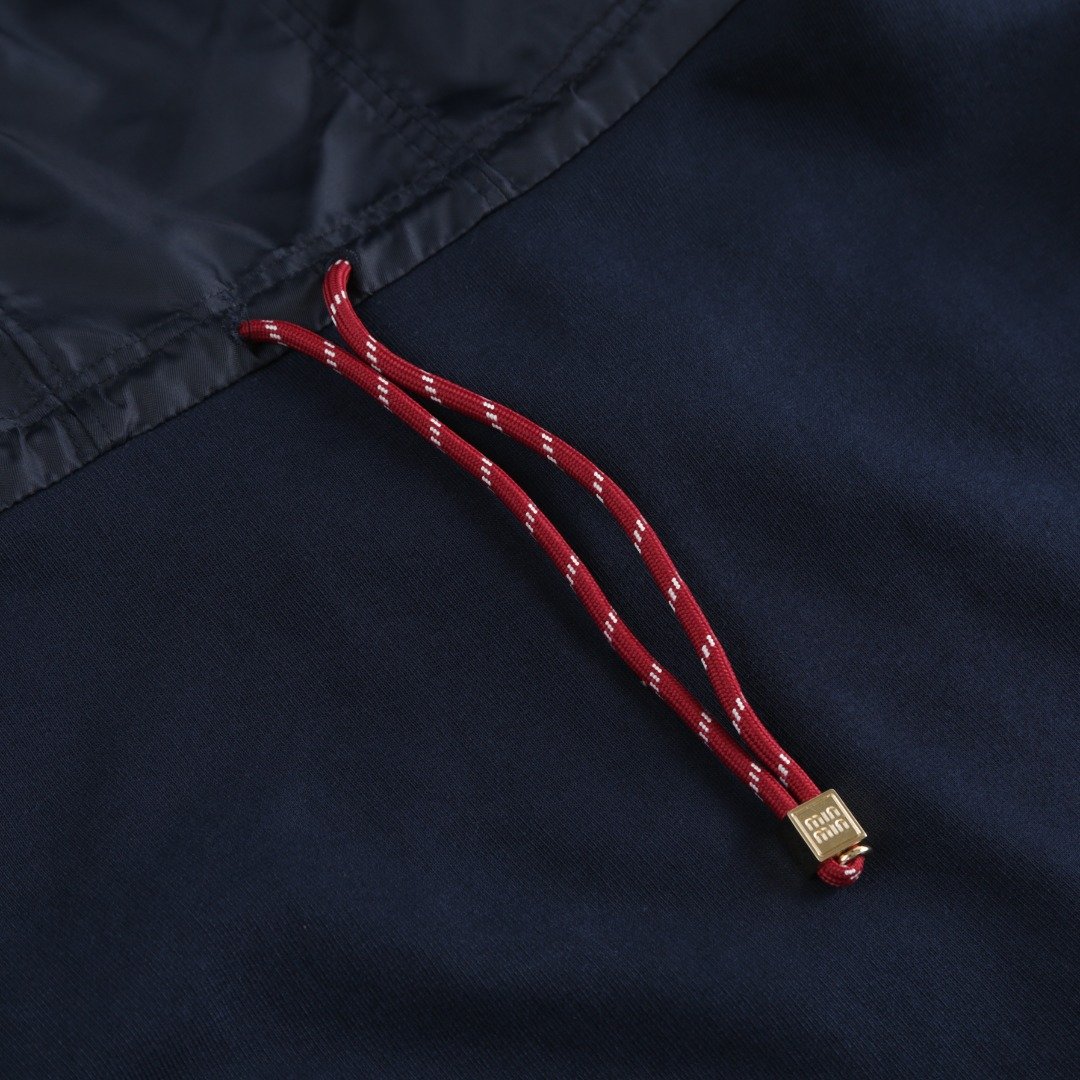 MIUMIU embroidered patch caped hoodie 91702 - Image 5