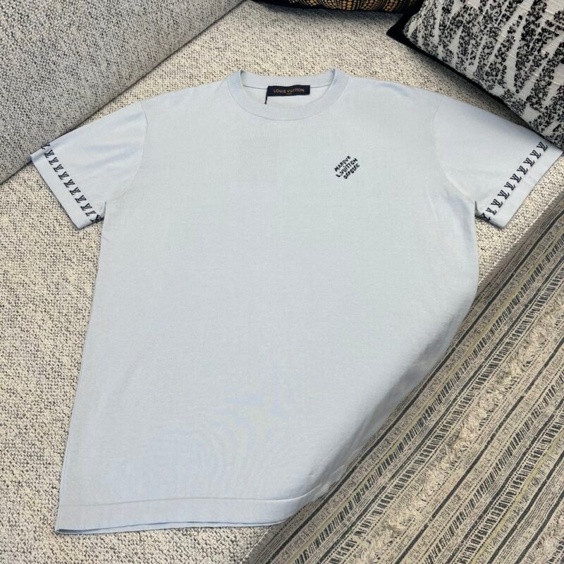 LV Cotton Short-Sleeved Round-neck Shirt 91706