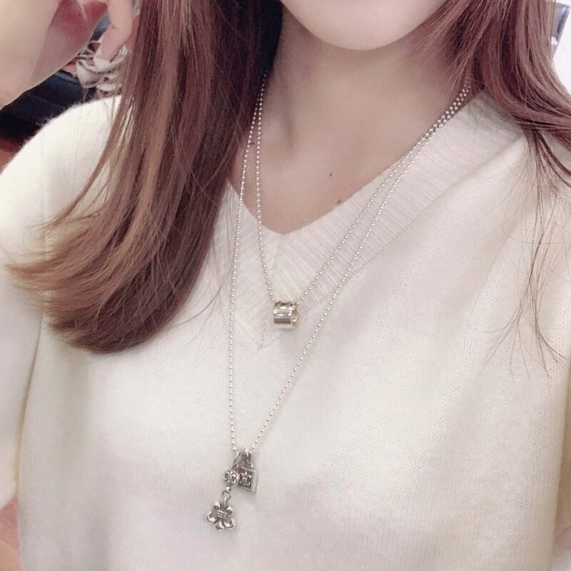 Chrome Hearts Scout Flower Pendant Necklace L91701