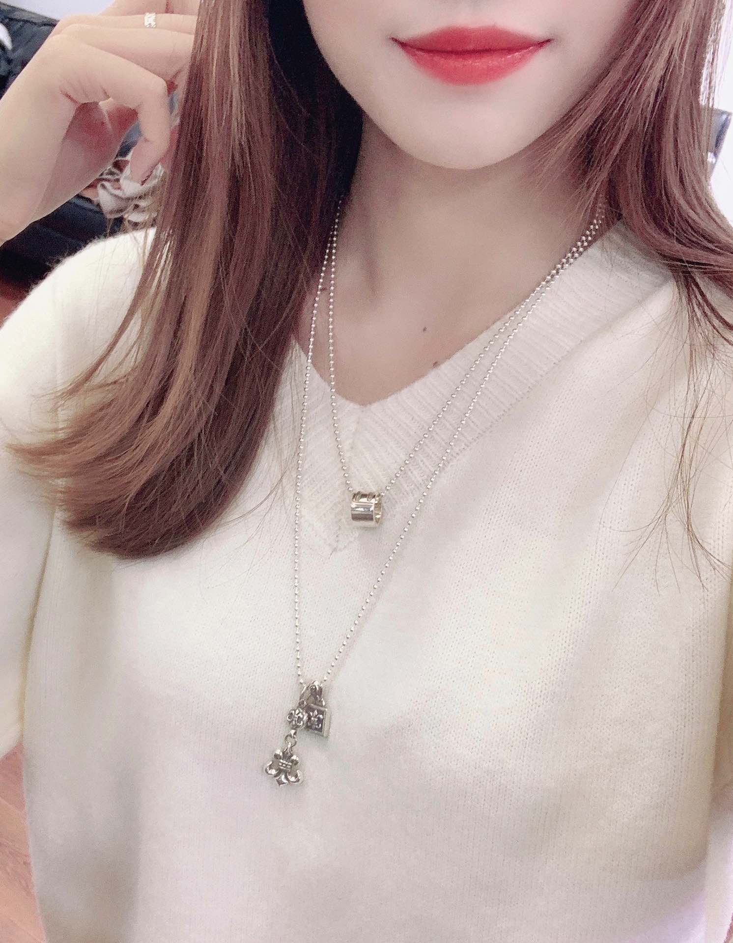 Chrome Hearts Scout Flower Pendant Necklace L91701