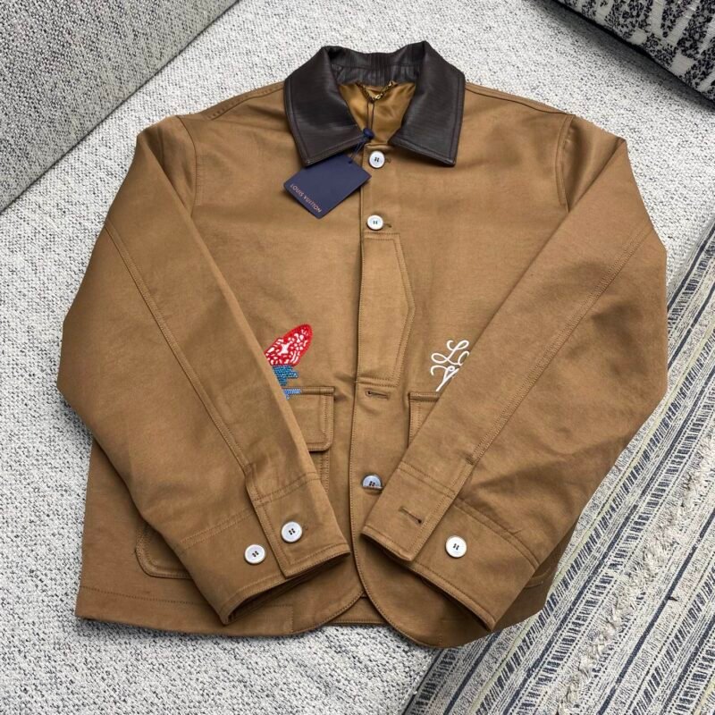 Louis Vuitton Embellished Workwear Jacket 92104