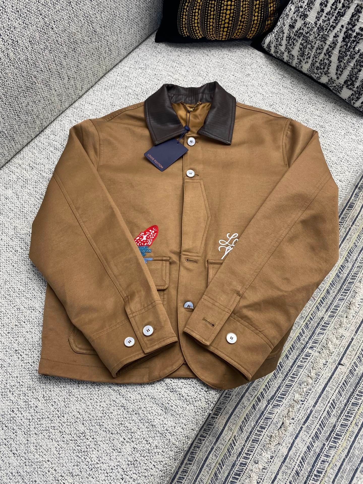 Louis Vuitton Embellished Workwear Jacket 92104