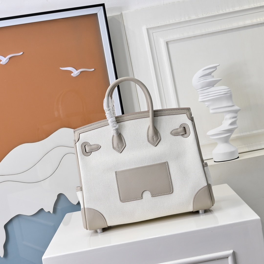 Hermès Birkin Cargo 25 Toile Goeland L92401 - Image 16