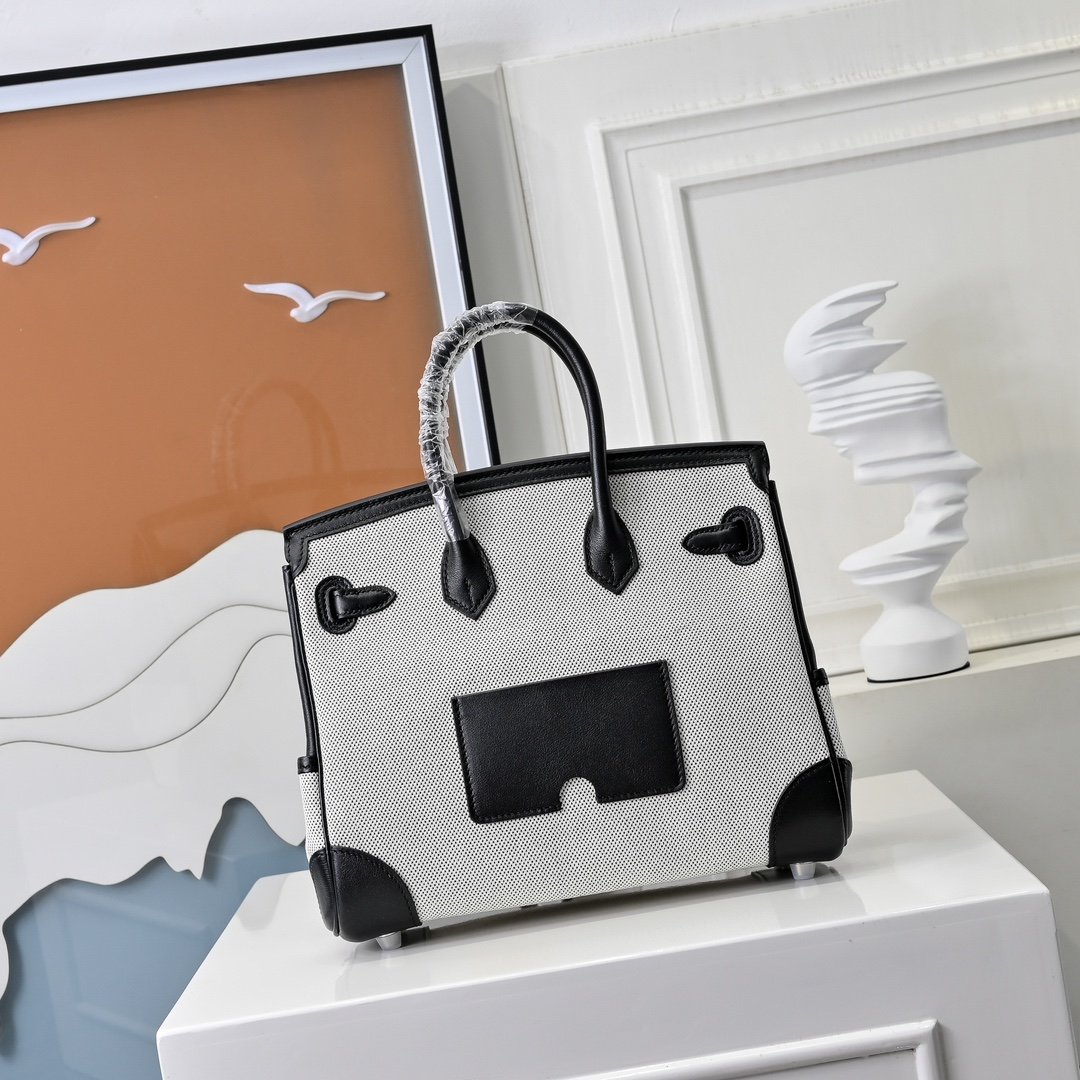 Hermès Birkin Cargo 25 Toile Goeland L92401 - Image 15