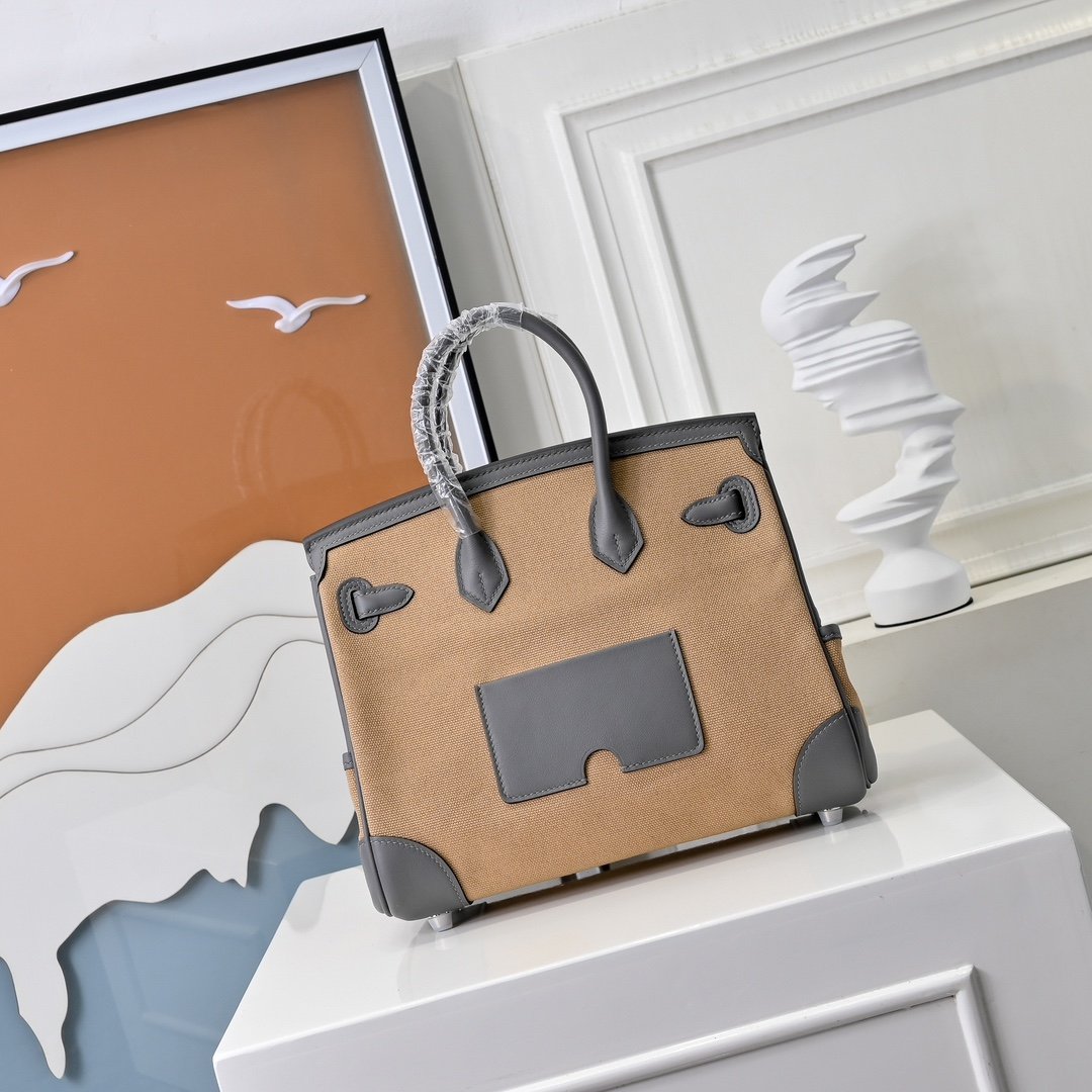Hermès Birkin Cargo 25 Toile Goeland L92401 - Image 11