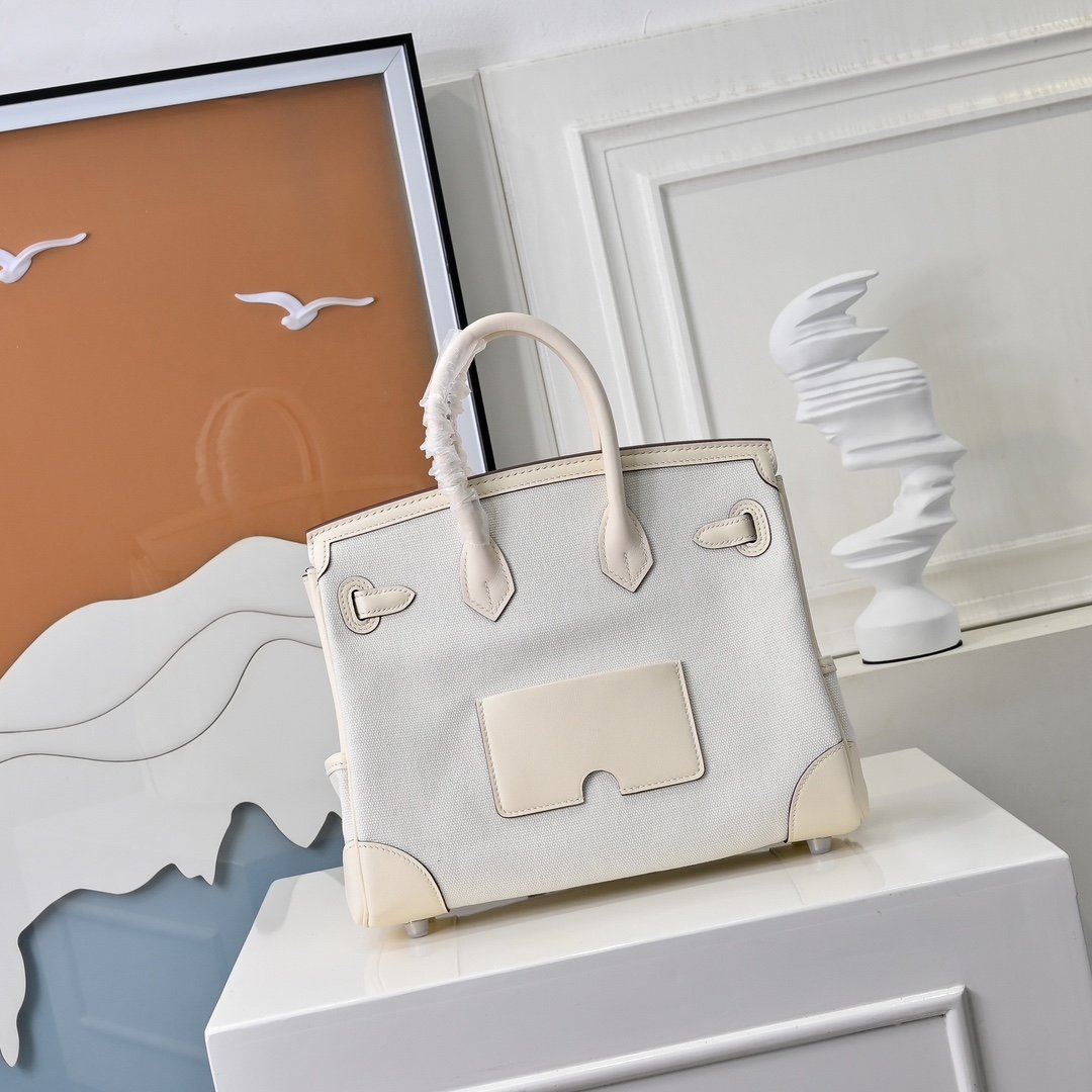 Hermès Birkin Cargo 25 Toile Goeland L92401 - Image 9
