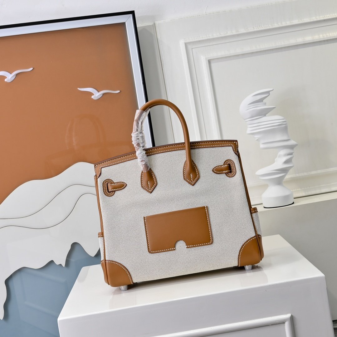 Hermès Birkin Cargo 25 Toile Goeland L92401 - Image 7