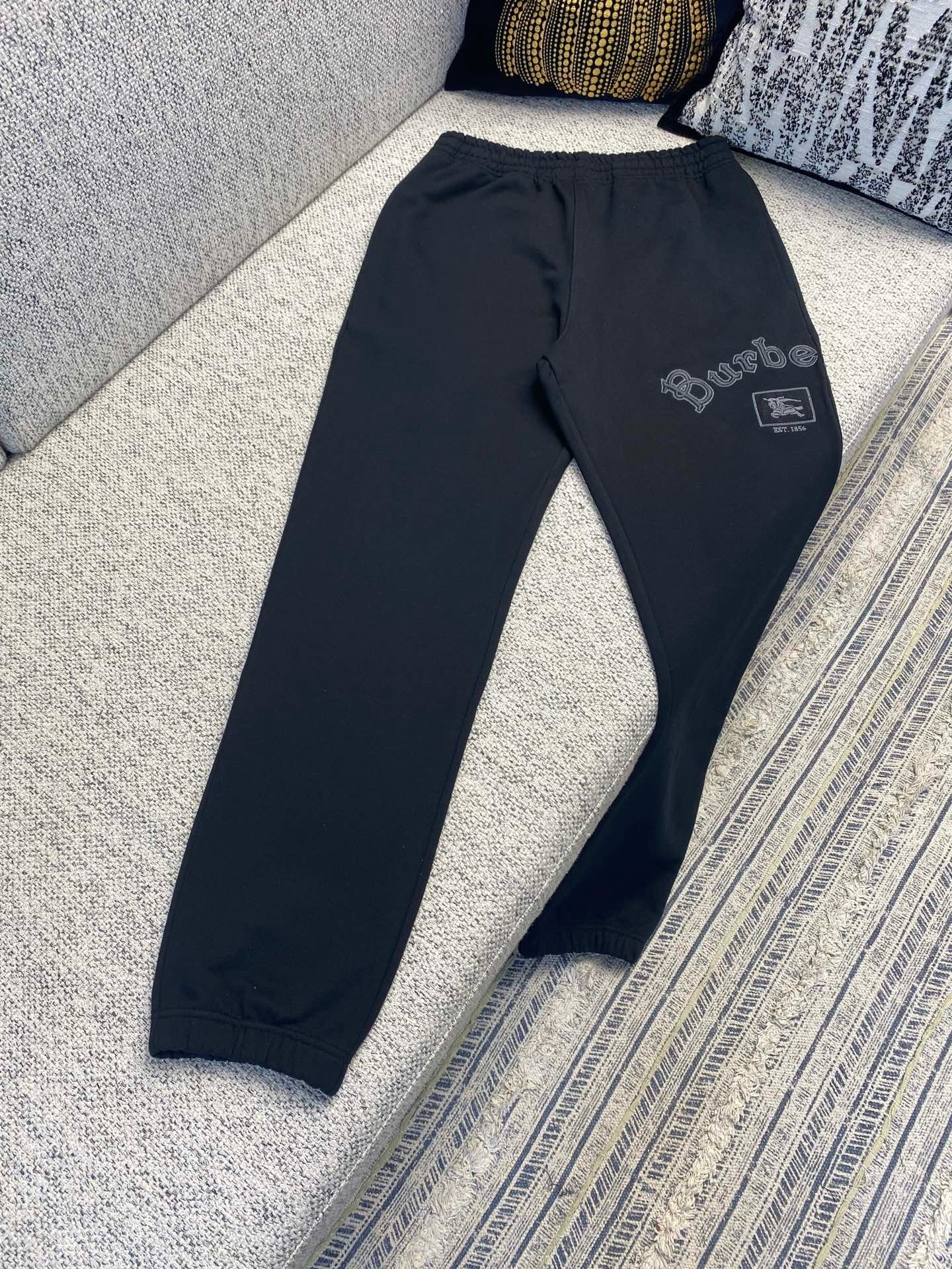 Burberry logo cotton jogging pants jogging pants 92501