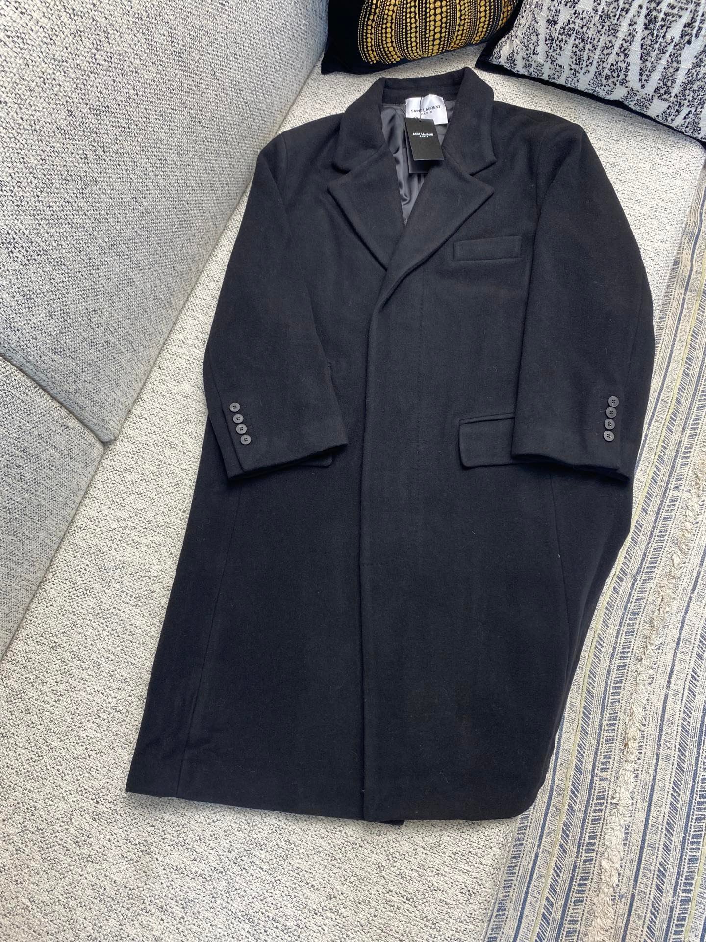 YSL Long Wind Coat Jacket 92503 - Image 2