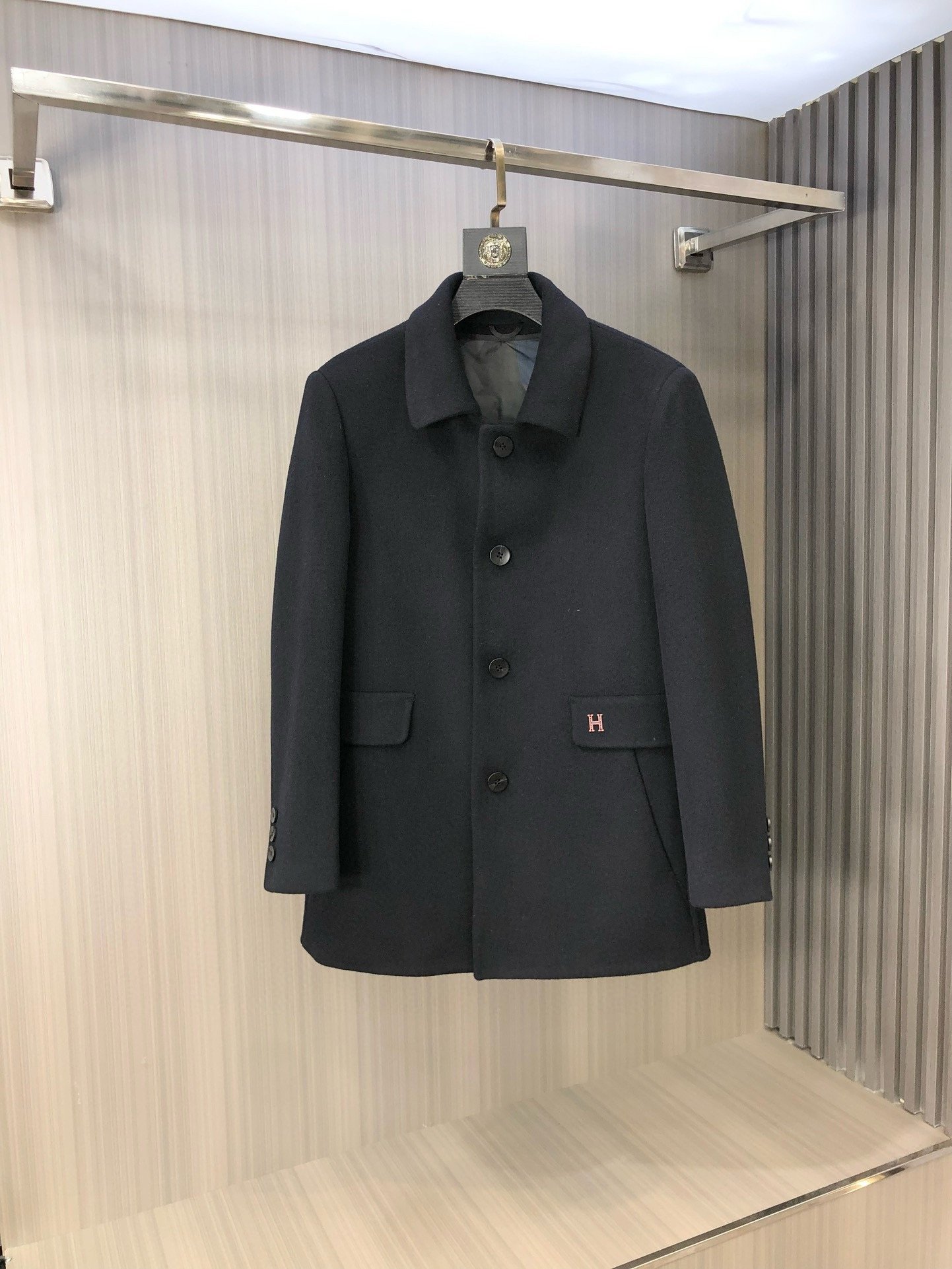 Hermès wool Kenston coat 93001 - Image 5