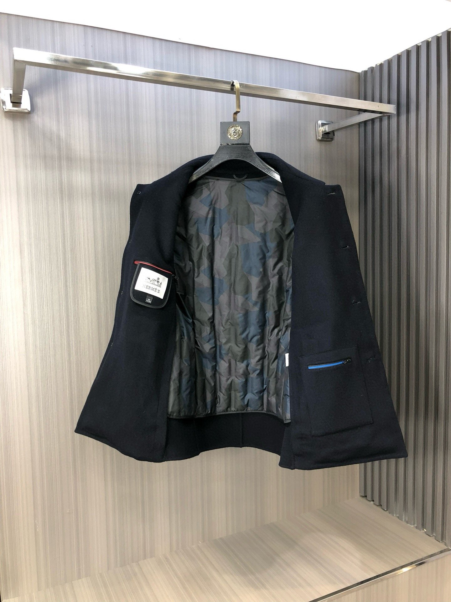 Hermès wool Kenston coat 93001 - Image 7