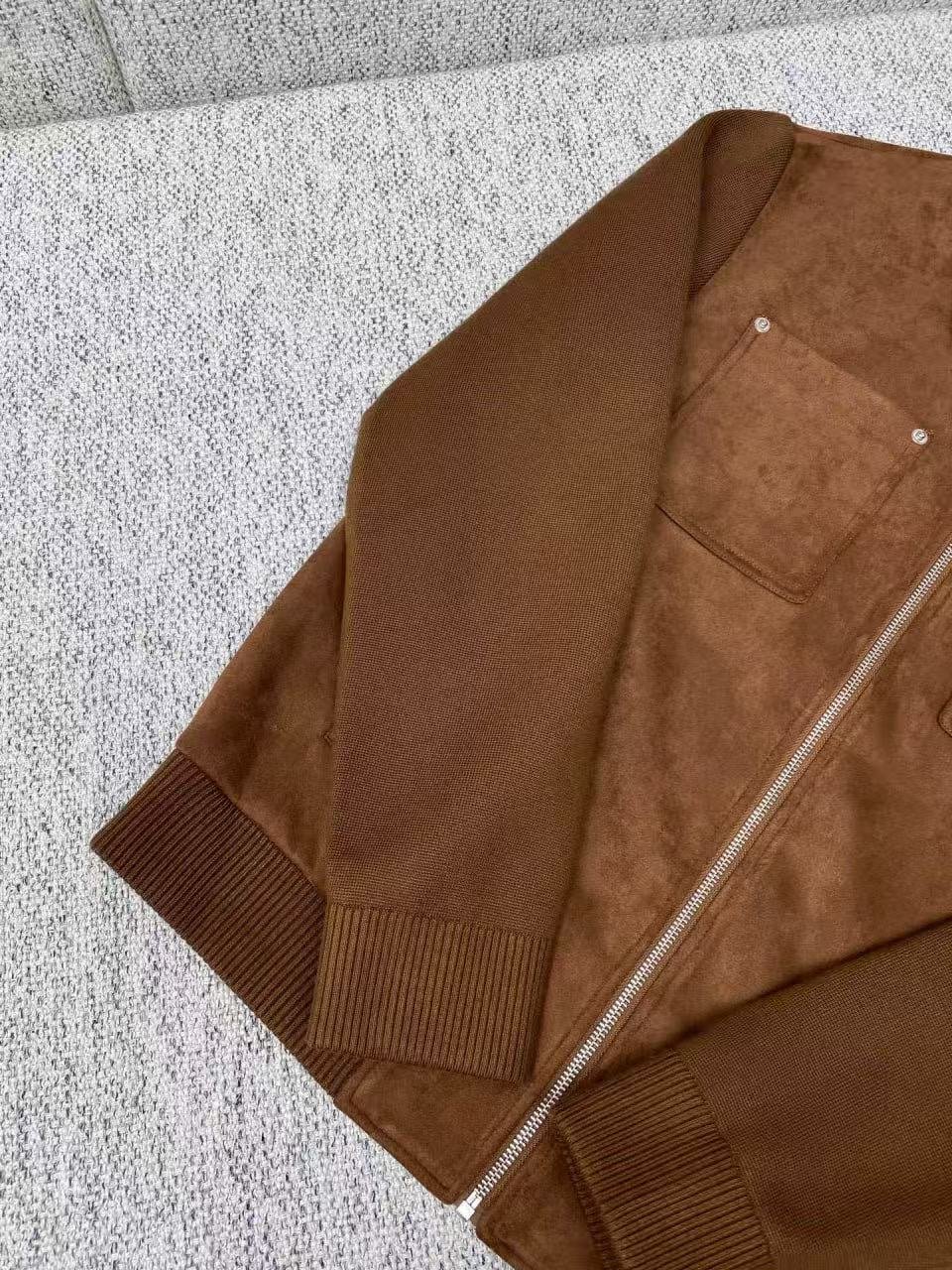 Prada leather jacket buckskin 81807 - Image 4