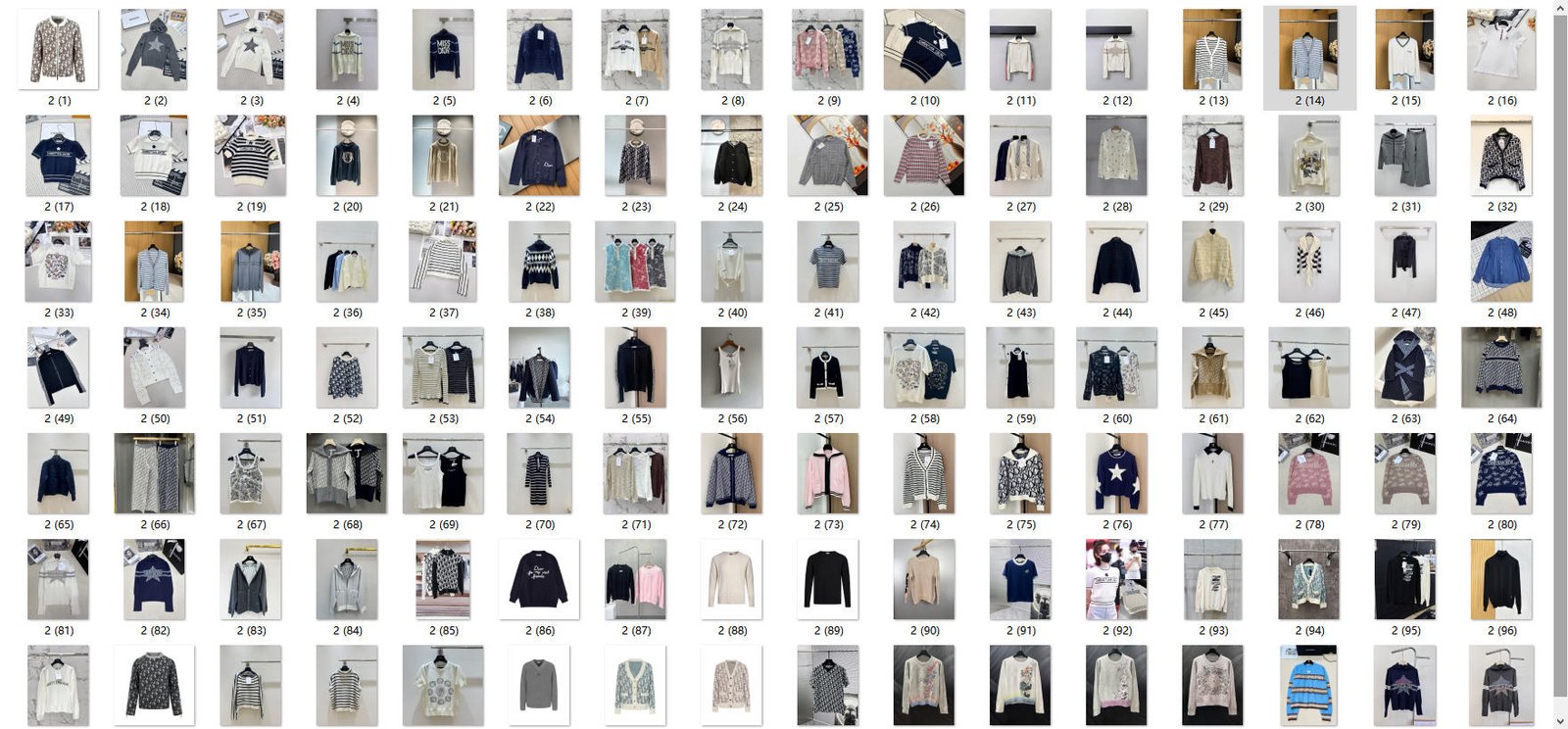 112 styles for women,Dior knitwear Dior202510