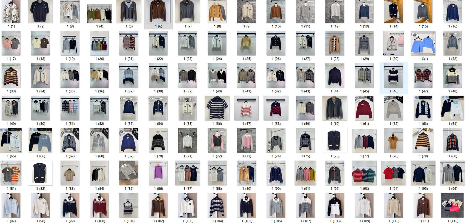 112 sytles - MIUMIU women's knitwear miumiu202510