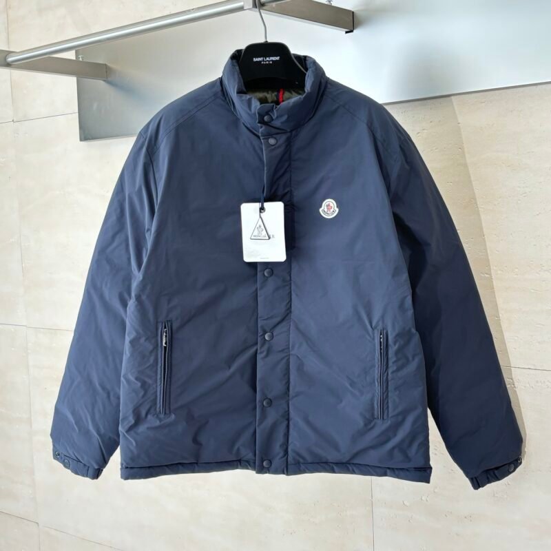 Moncler logo ribbed jacket down jacket coat 102901