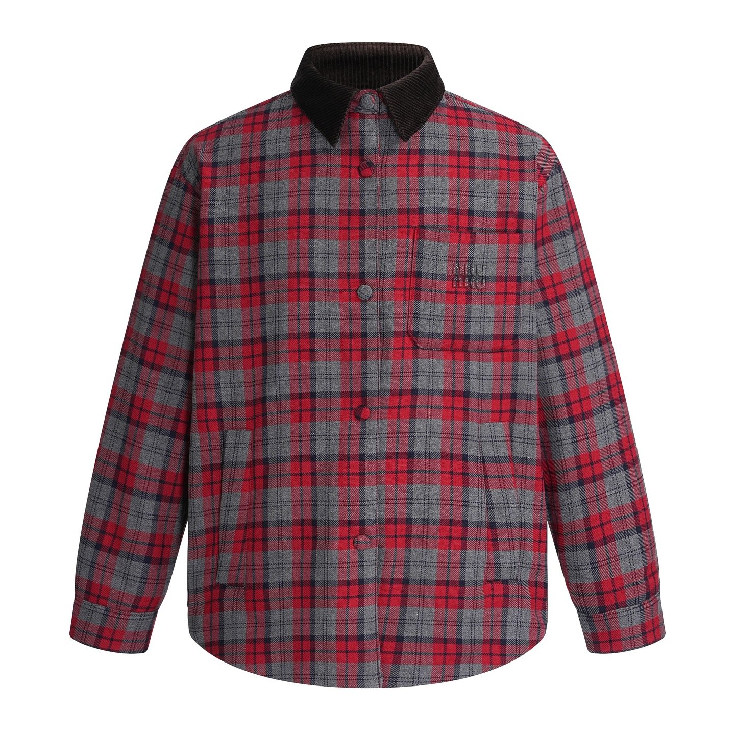 MIUMIU check-pattern jacket and overcoat 101704