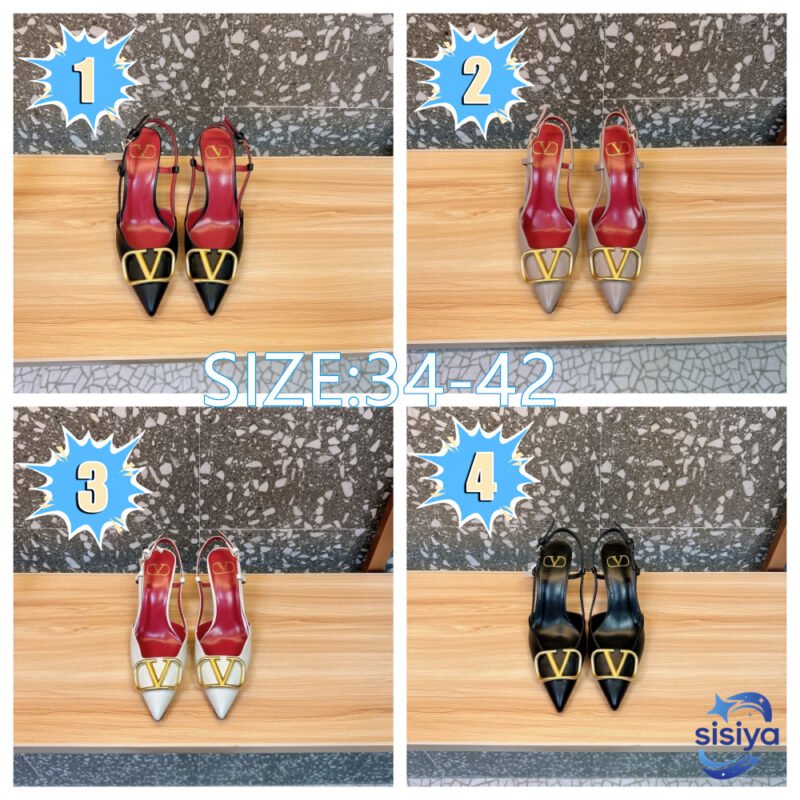 Valentino Large V Buckle Sandals L101605