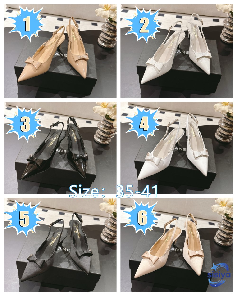 Chanel bow heel shoes L101801