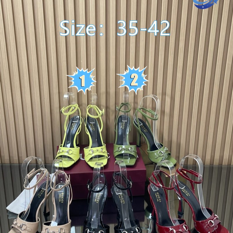 Gucci leather-covered snap-on one-piece sandals L102403