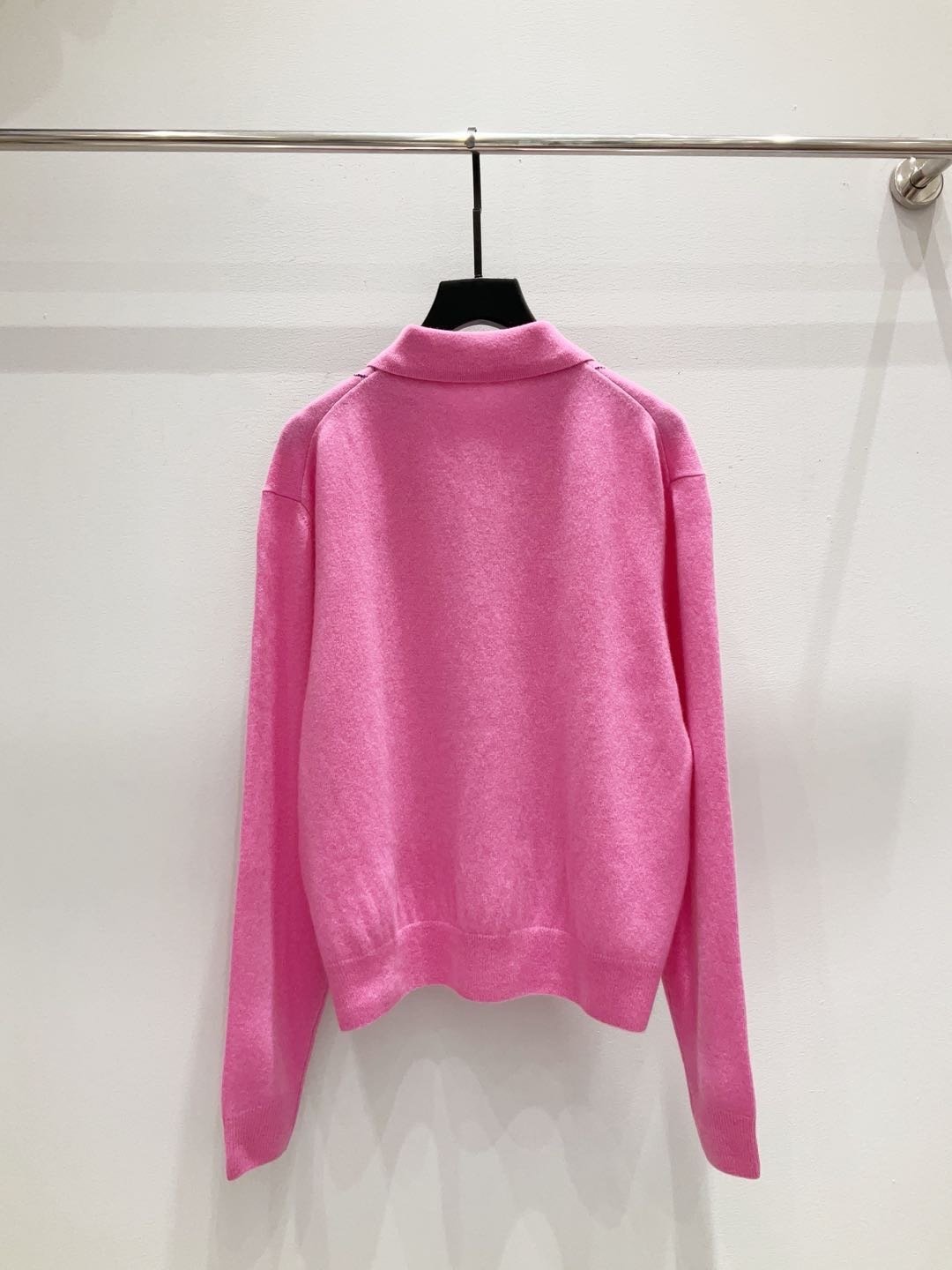 Miu Miu Argyle intarsia-knit half-zip Sweater D101004 - Image 6