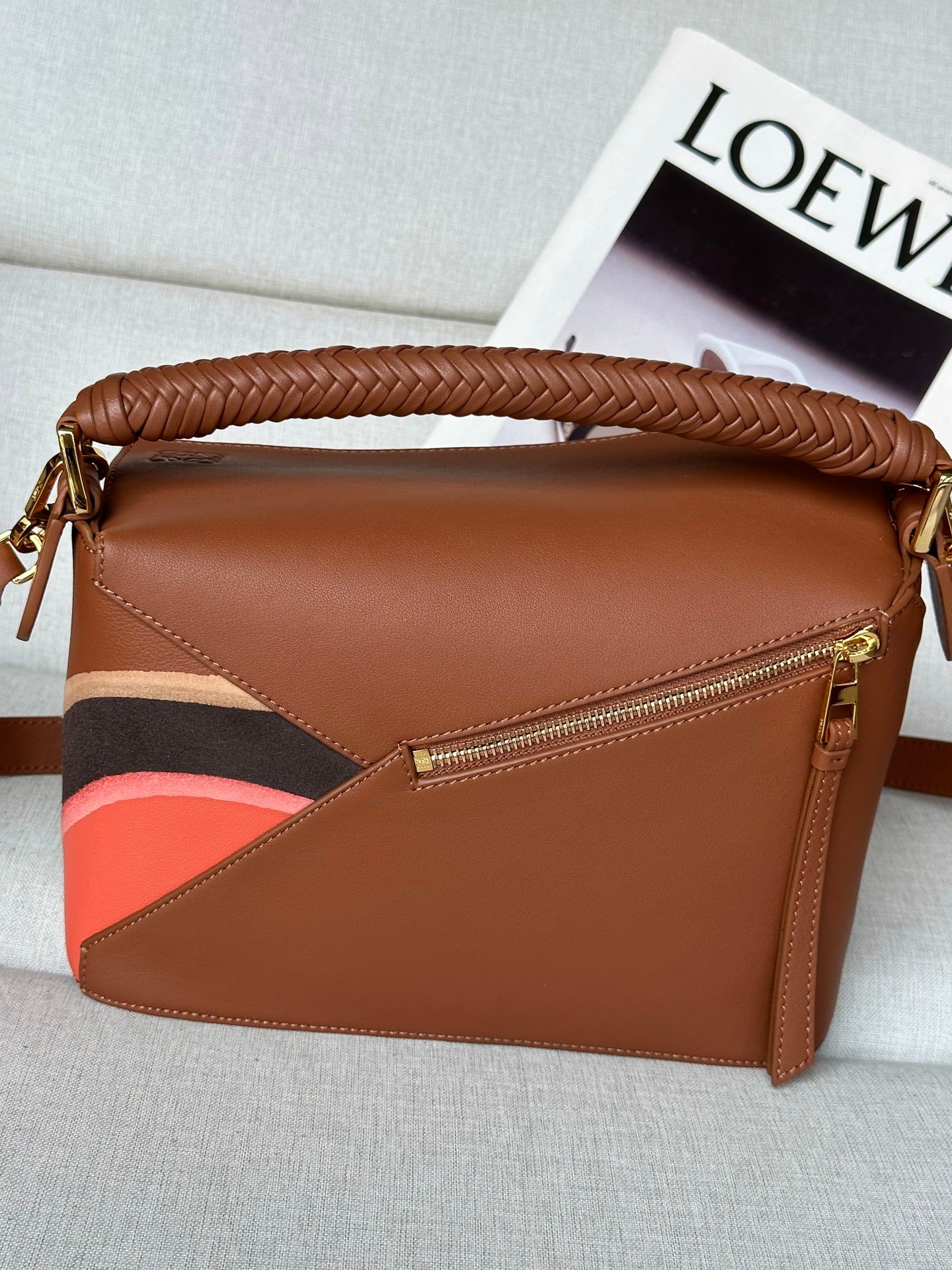 Loewe Small Puzzle Edge Landscape Bag L101102 24-14-11CM - Image 9