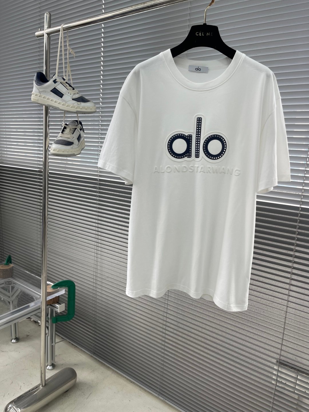 ALO Loose and three-dimensional printed short-sleeved T-shirt 101301