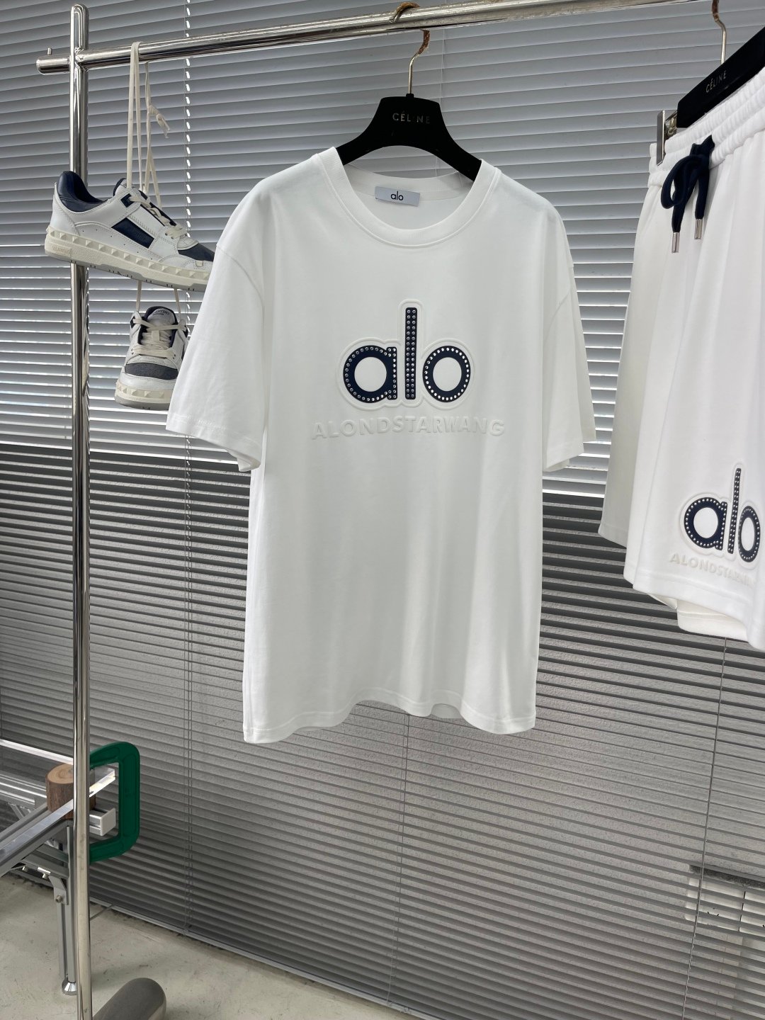 ALO Loose and three-dimensional printed short-sleeved T-shirt 101301 - Image 2