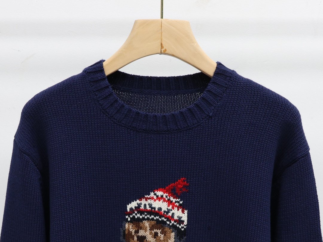 Polo Little Bear Heavy Duty Embroidered Pattern Knitted Pullover D101403 - Image 4