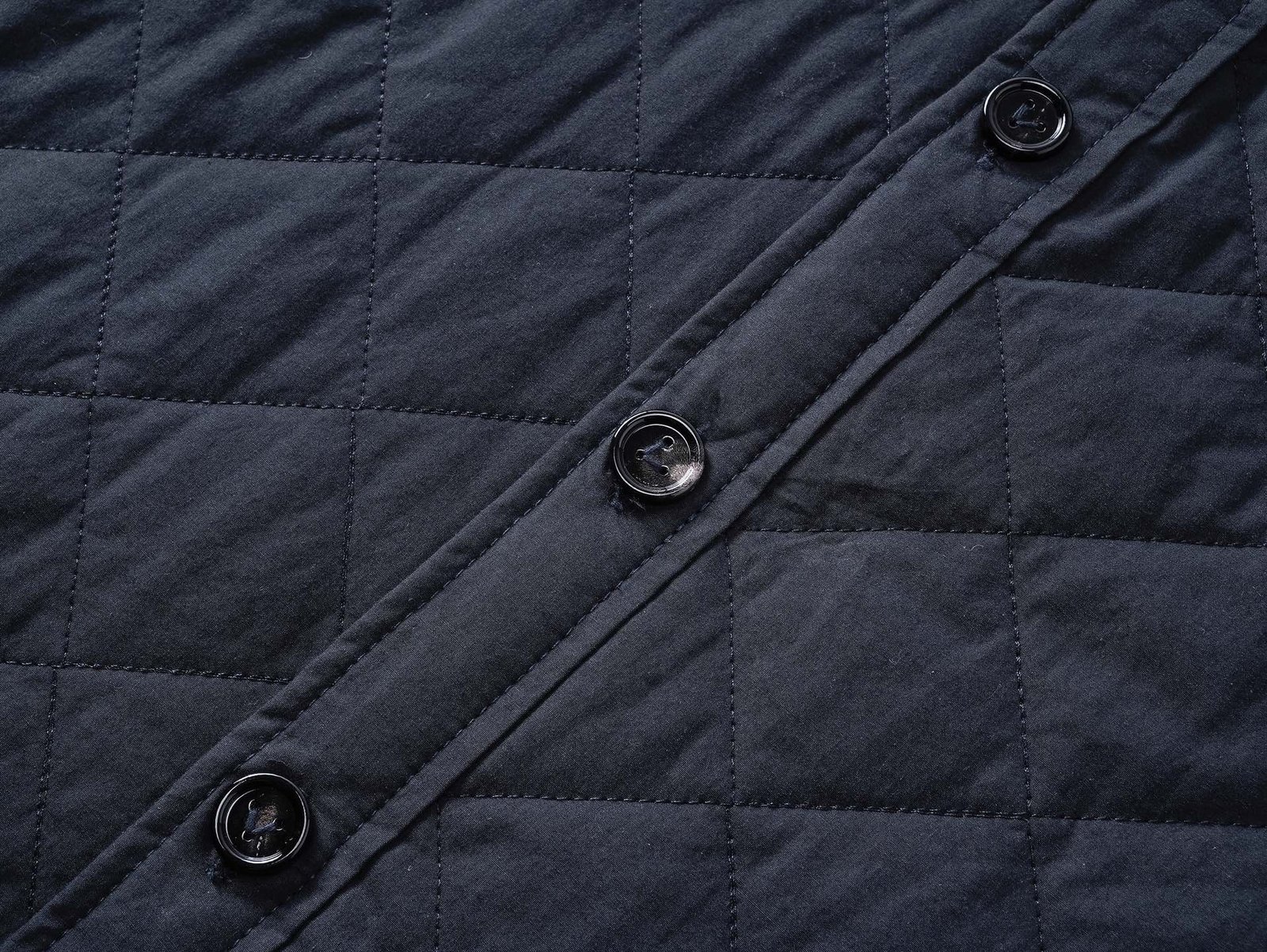 BV Buttoned Diamond Pattern Cotton Coat 101702 - Image 6