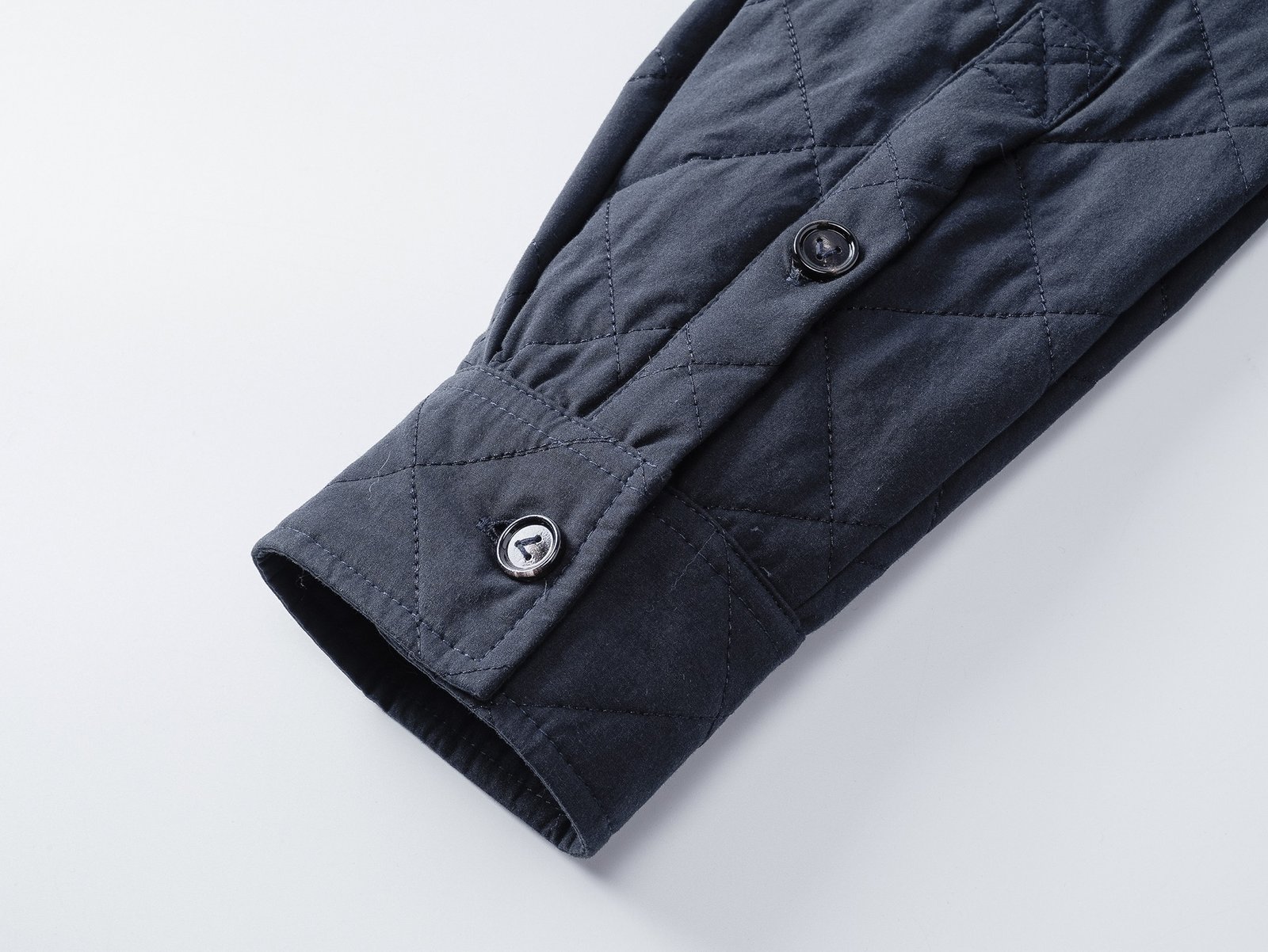 BV Buttoned Diamond Pattern Cotton Coat 101702 - Image 7