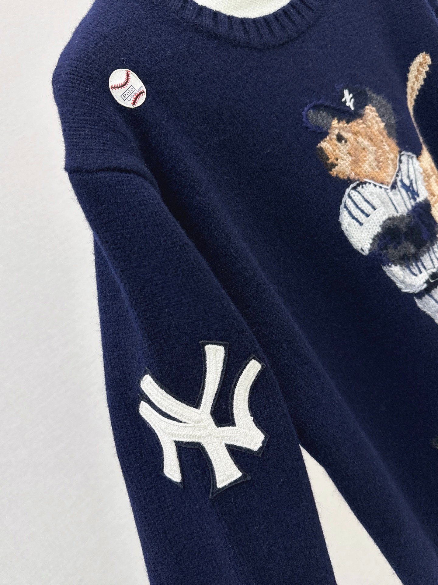RL Baseball Bear Pullover Sweater D101803 - Image 7