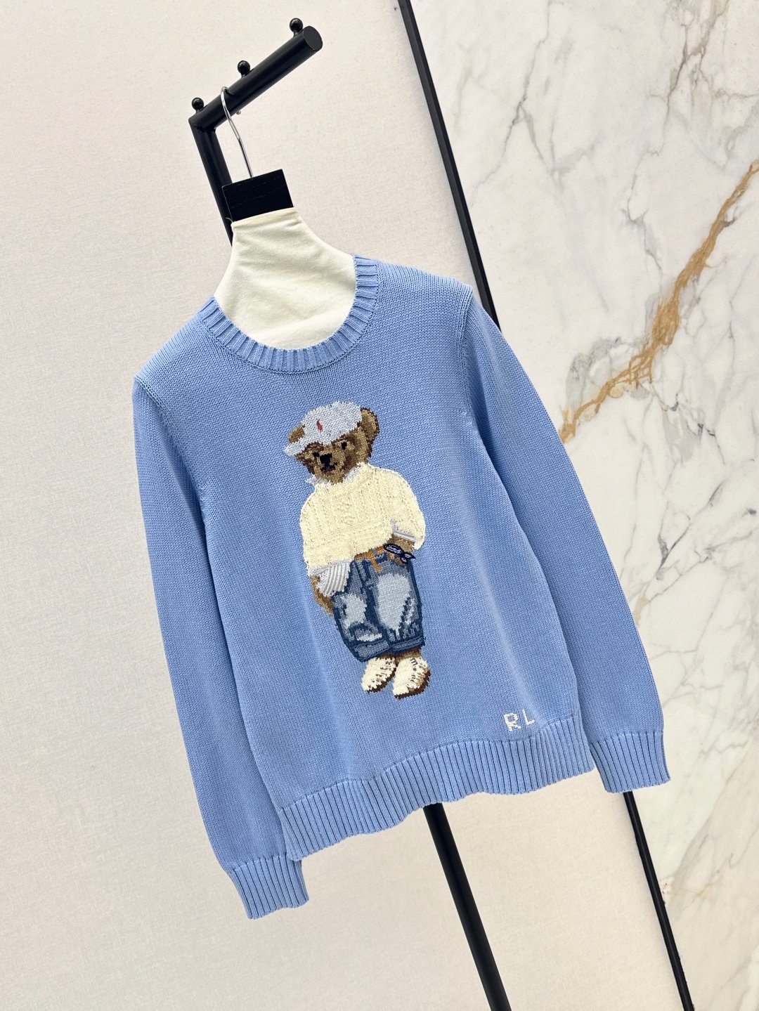 RL Little Bear Hooked Pattern Pullover Sweater D101801 - Image 3