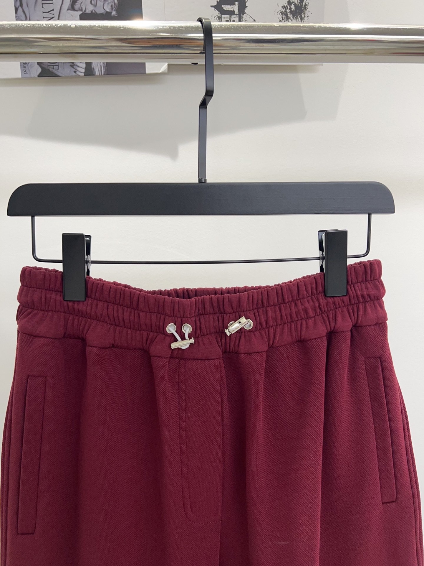 Brunello Stretch waistband casual wide-leg pants D102003 - Image 6