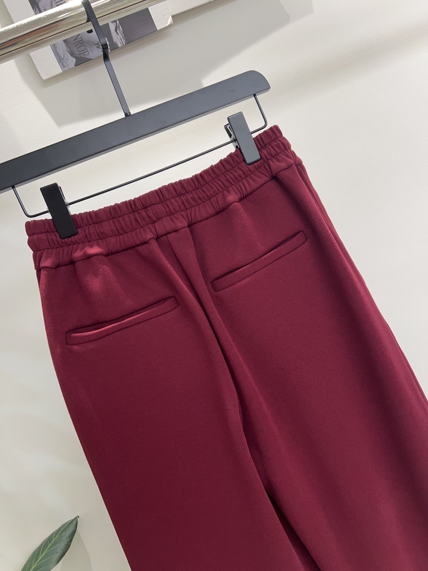 Brunello Stretch waistband casual wide-leg pants D102003 - Image 7