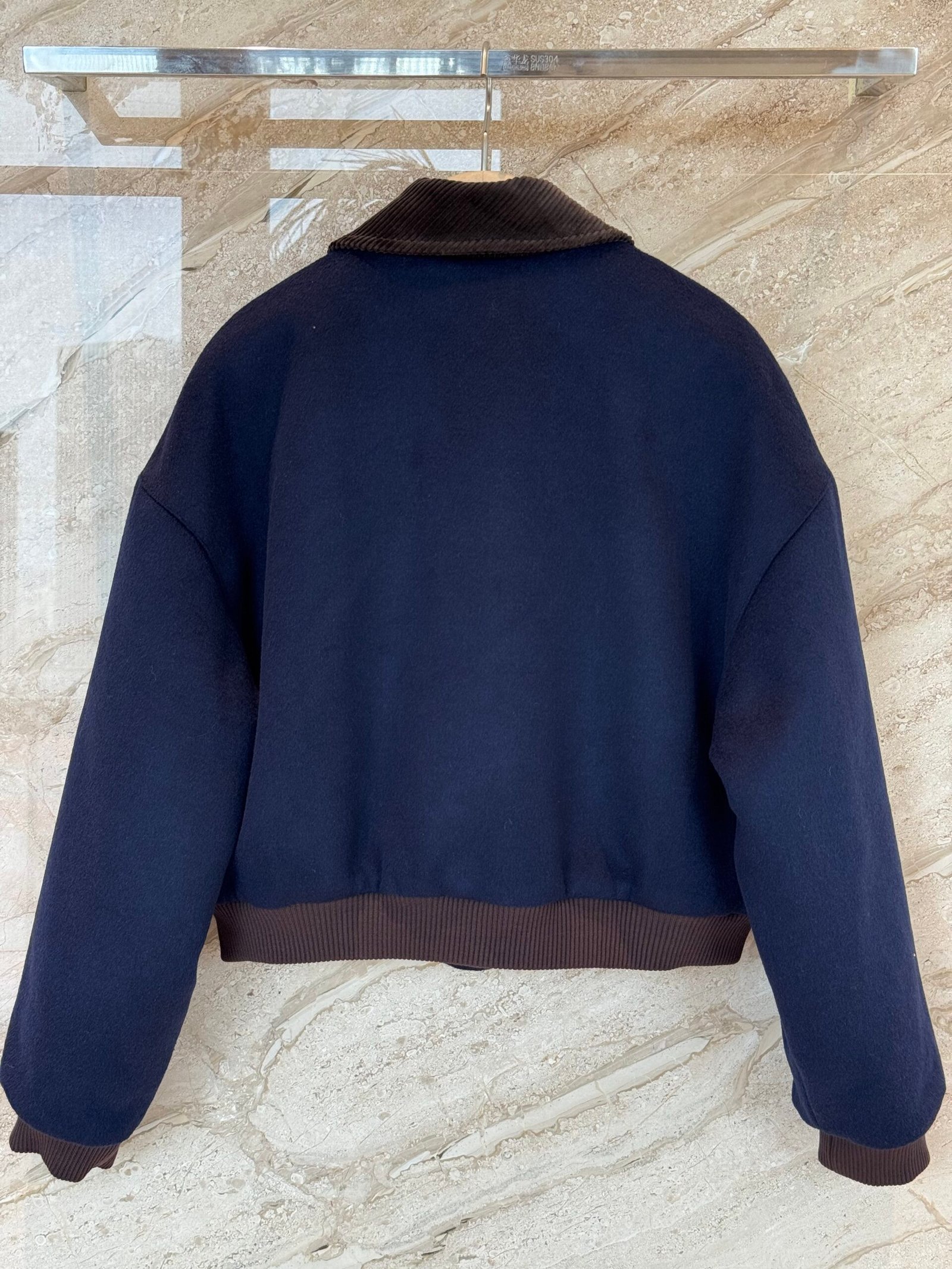 Miumiu corduroy collar wool cotton jacket D102303 - Image 3